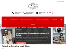 Tablet Screenshot of lalacatering.net